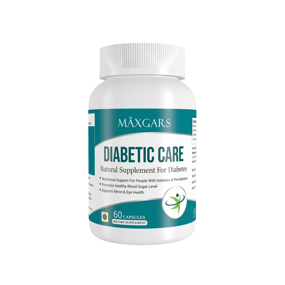 Maxgers Diabetic Care Blood Sugar Optimizer, 60 Capsules Maxgars